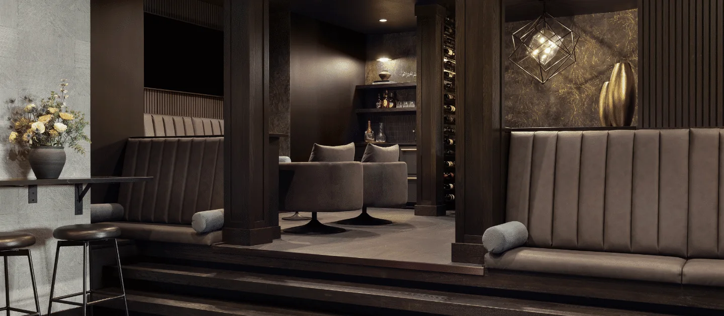 Finished Momentum interior with integrated lighting and architectural detail